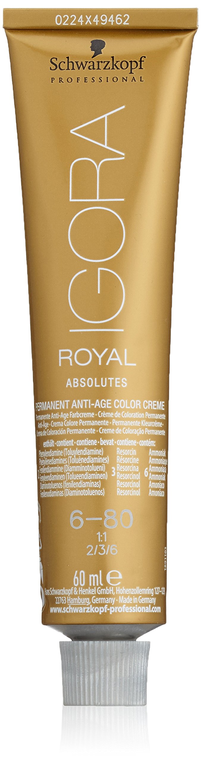 Schwarzkopf Igora Royal Absolutes Hair Color 6-80 - 60ml