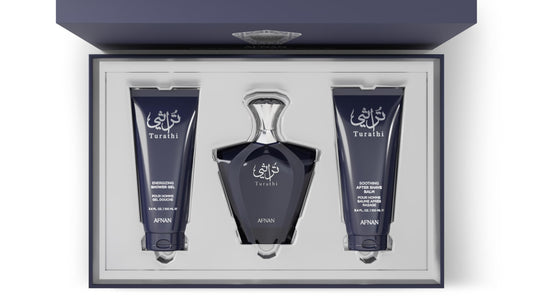 Afnan Gift Set Turati Homme Blue Eau De Perfume 100 ML+Shower Gel 100 ML+After Shave 100 ML|Gift Set For Men