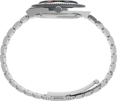 Timex Men's Q GMT 38mm Watch - Black/Silver
