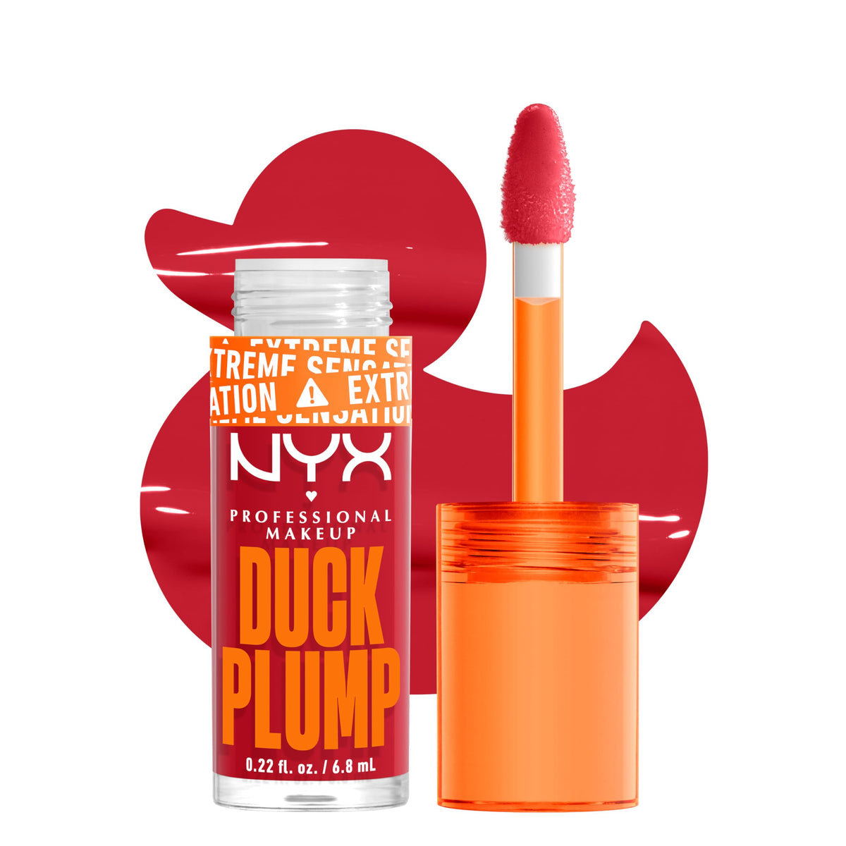 NYX PROFESSIONAL MAKEUP DUCK PLUMP LIP PLUMPING LACQUER, HIGH PIGMENT, HIGH SHINE, HIGH SPARKLE LIP GLOSS - CHERRY SPICE