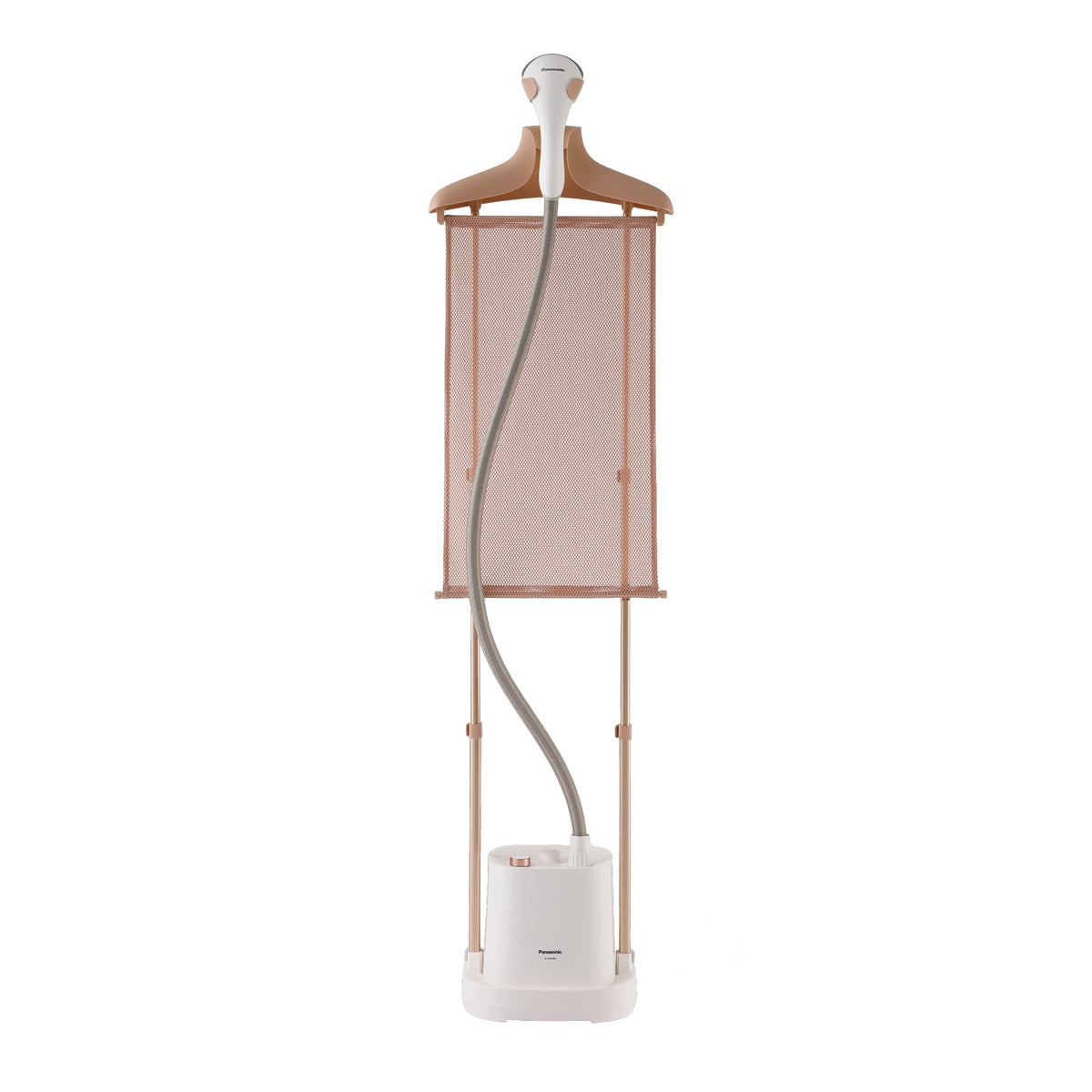 Panasonic Garment Steamer Ni-Gwe080: 2140W, Fabric Board, Double AdjUStable Pole, Free-Height Setting, 4 Steam Settings, 2.0L Detachable Tank, White