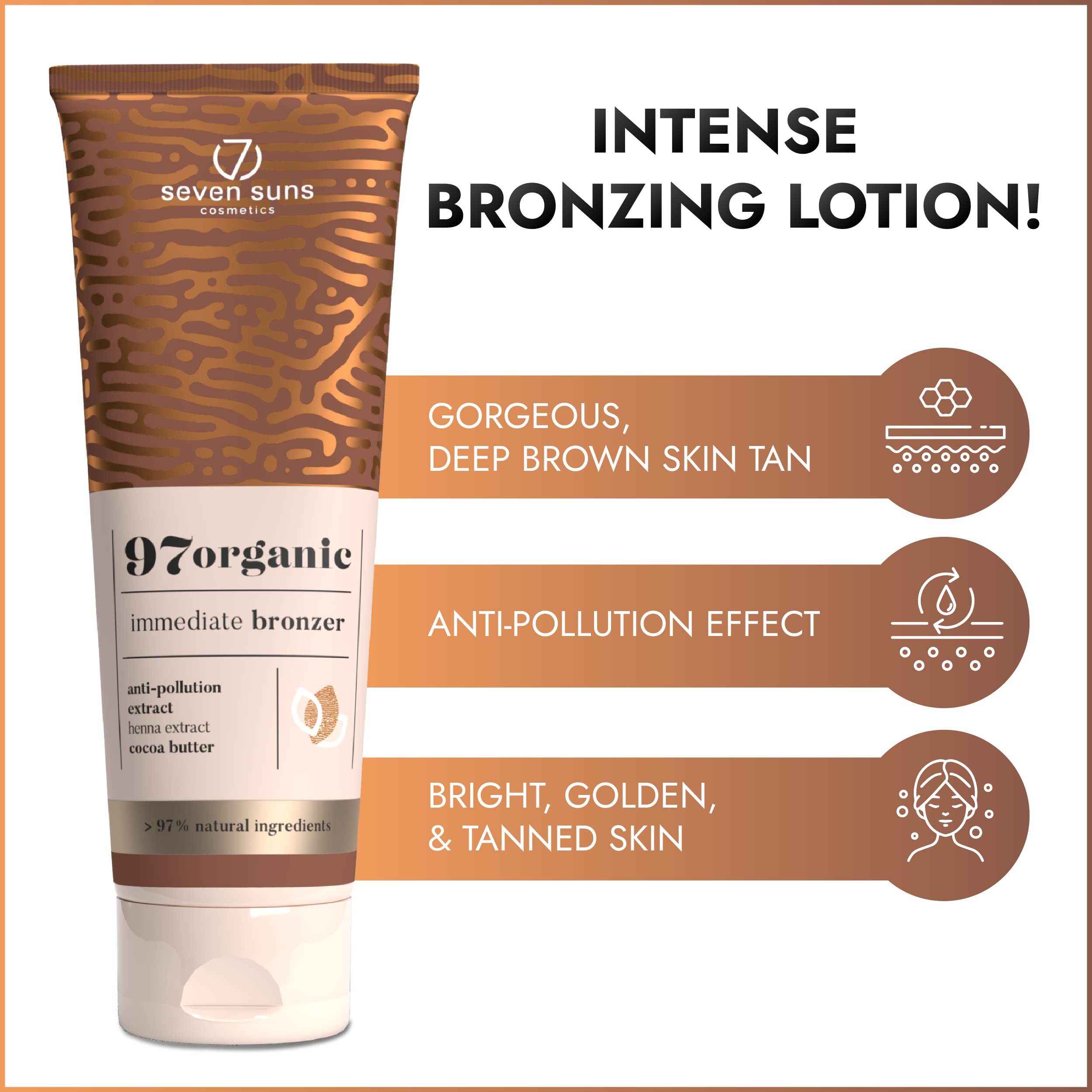 7 Suns 97organic Immediate Bronzer 200X BRONZER