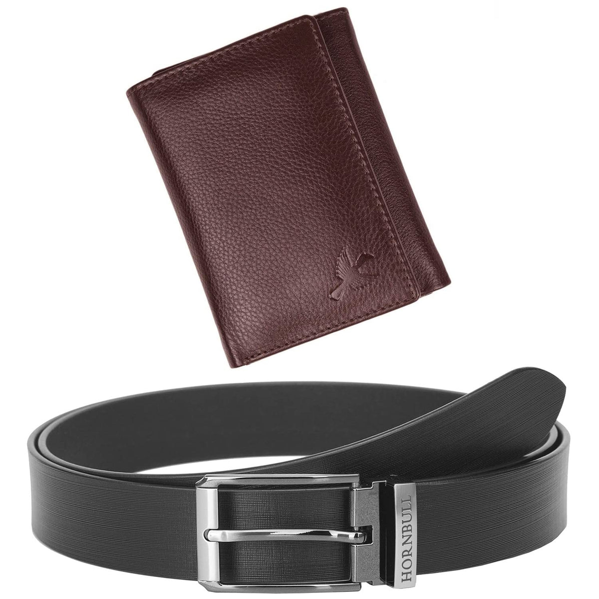 HORNBULL Gift Hamper for Men|Mens Combo Gift Set|Leather Wallets for Men|Men's Wallet & Belt - BW104100