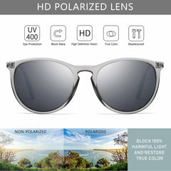 SUNGAIT Vintage Round Sunglasses for Women Men Classic Retro Designer Style
