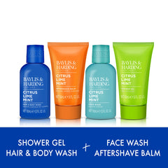 Baylis & Harding Citrus, Lime & Mint Men's Refreshing Travel Essentials Gift Set - Vegan Friendly (Pack of 1)
