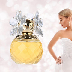 Eau de Toilette for Women, Fresh Perfume Long Lasting Flower Fruity Fragrance Female Perfume 60ml, Gold