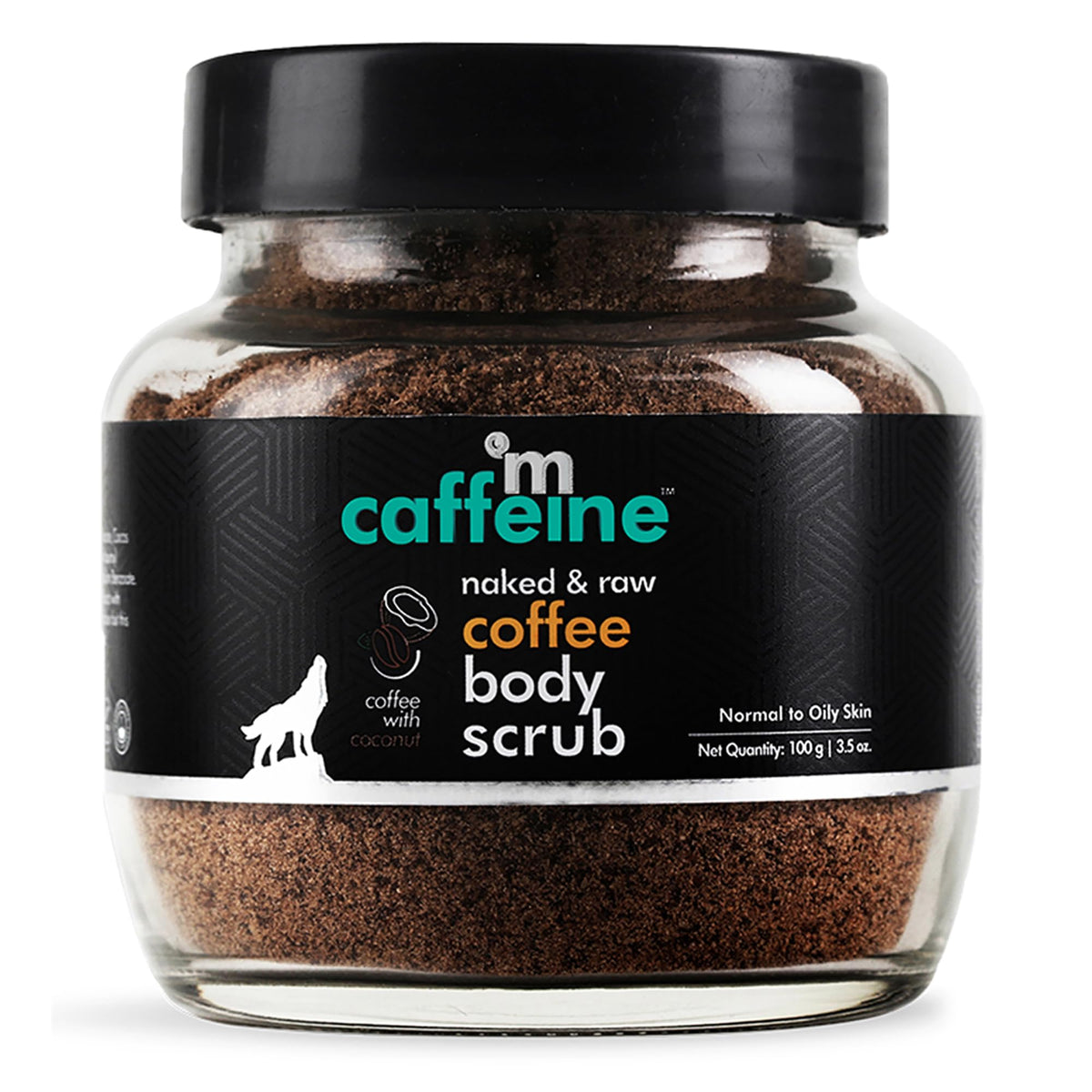 MCaffeine Exfoliating Coffee Body Scrub for Tan Removal & Soft-Smooth Skin | For Women & Men | De-Tan Bathing Scrub with Coconut Oil, Removes Dirt & Dead Skin from Neck, Knees, Elbows & Arms - 100gm