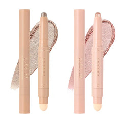 Docolor Eyeshadow Stick, 2Pcs Cream Eye Shadow Sticks Brightener Eyeshadow Pencil Crayon Highlighter Eye Makeup Shadow Stick Sets with Crease-proof Formula Long Lasting Waterproof Eye Shadow Make Up
