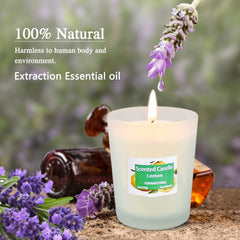 Toworld Scented Candles Gift Set, 12 PCS White Glass Candles, Natural Soy Wax 2.5 Oz Portable Aromatherapy Candles Women Gift with Stress Relief and Aromatherapy for Holiday, Bathing, Home Decoration