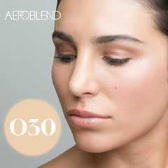 AEROBLEND Airbrush Foundation Makeup (O30) - Professional, Water-Based (1 oz)