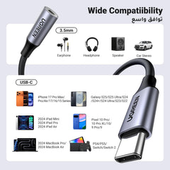 UGREEN USB-C to 3.5mm Adapter - Grey
