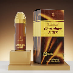 Al-Nuaim Chocolate Musk Alcohol Free Attar - Pack of 2 (20ml Each) | Exquisite & Long Lasting Fragrance