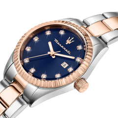 Maserati R8853100507 Rose Gold PVD Steel Women's Watch, Multicoloured, 31mm, Bracelet, Multicoloured, 31mm, Bracelet