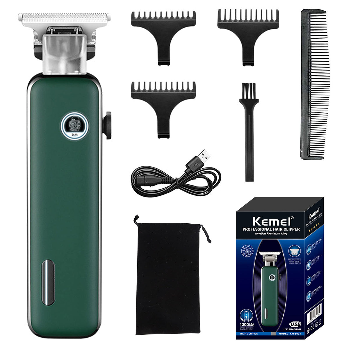 KEMEI Hair Clippers for Men, Razor Electric Professional Beard Trimmer Grooming Shaving Machine Self Hair Cutting Haircut Trimmers Cutter,KM-5098