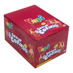 Yupi Gummy Candy Tray Iced Cola, Fizzy Cola Flavored Chewy Gummies, Fun Snack for Kids & Parties, Halal Certified - 17.5g (Pack of 16)