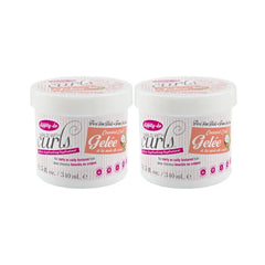 Dippity-Do Girls With Curls Ultra-Hydrating Flexi-Firm Hold Coconut Curl Gelee Duo, Coconut Scented Hair Gel, Curly Hair Products For Hydration, Frizz Control Coily, Wavy, Curled Hair, 2 Piece Set
