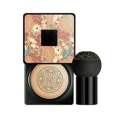 BOLHGF BB Cream Foundation Make up CC Cream, Liquid Foundation Mushroom Head Air Cushion BB Cream, Nude Makeup Moisturizing Concealer Lasting Brightening, with Makeup Sponge