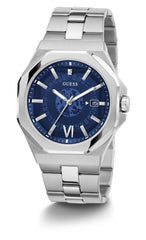 GUESS Men's 42mm Watch - Black Strap Black Dial Black Case