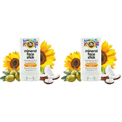 So Cozy Sunscreen Stick, Kids SPF 50 Mineral Sunscreen for Face & Body, 0.6 oz, Water Resistant Sun Protection, Broad Spectrum UVA + UVB Gentle Sun Block Stick (Pack of 2)