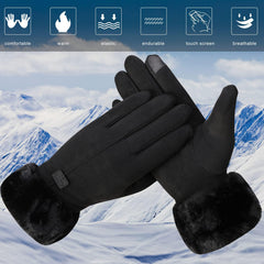Winter Gloves for Women, Warm Touchscreen Glove Windproof Elastic Texting Gloves, Soft Lining Gloves for Ladies Sports Driving - Black