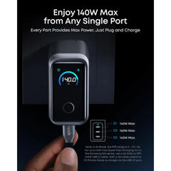 Anker Prime 160W GaN Wall Charger (A2687), 3-Port USB-C with Smart Display & Touch Control, 140W Max PD 3.1 for MacBook Pro, iPhone 17/16/15, iPad