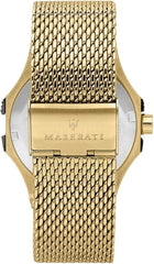 Maserati Potenza 42 mm Men's Watch, Gold, Quartz Movement