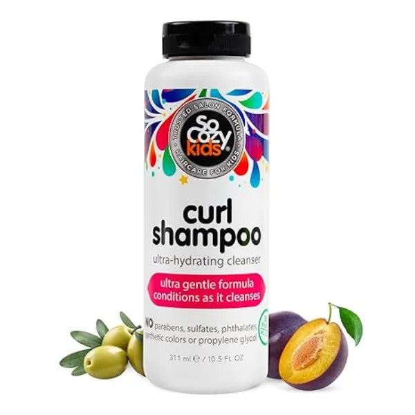 So Cozy Curl Shampoo | For Kids Hair | Ultra-Hydrating Cleanser | No Parabens, Sulfates, Synthetic Colors or Dyes, Sweet-Creme, 10.5 Fl Oz