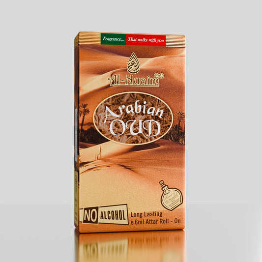 Gold Series Arabian Oudh Attar Roll On for Men & Women - Pack of 4 (6ml Each)