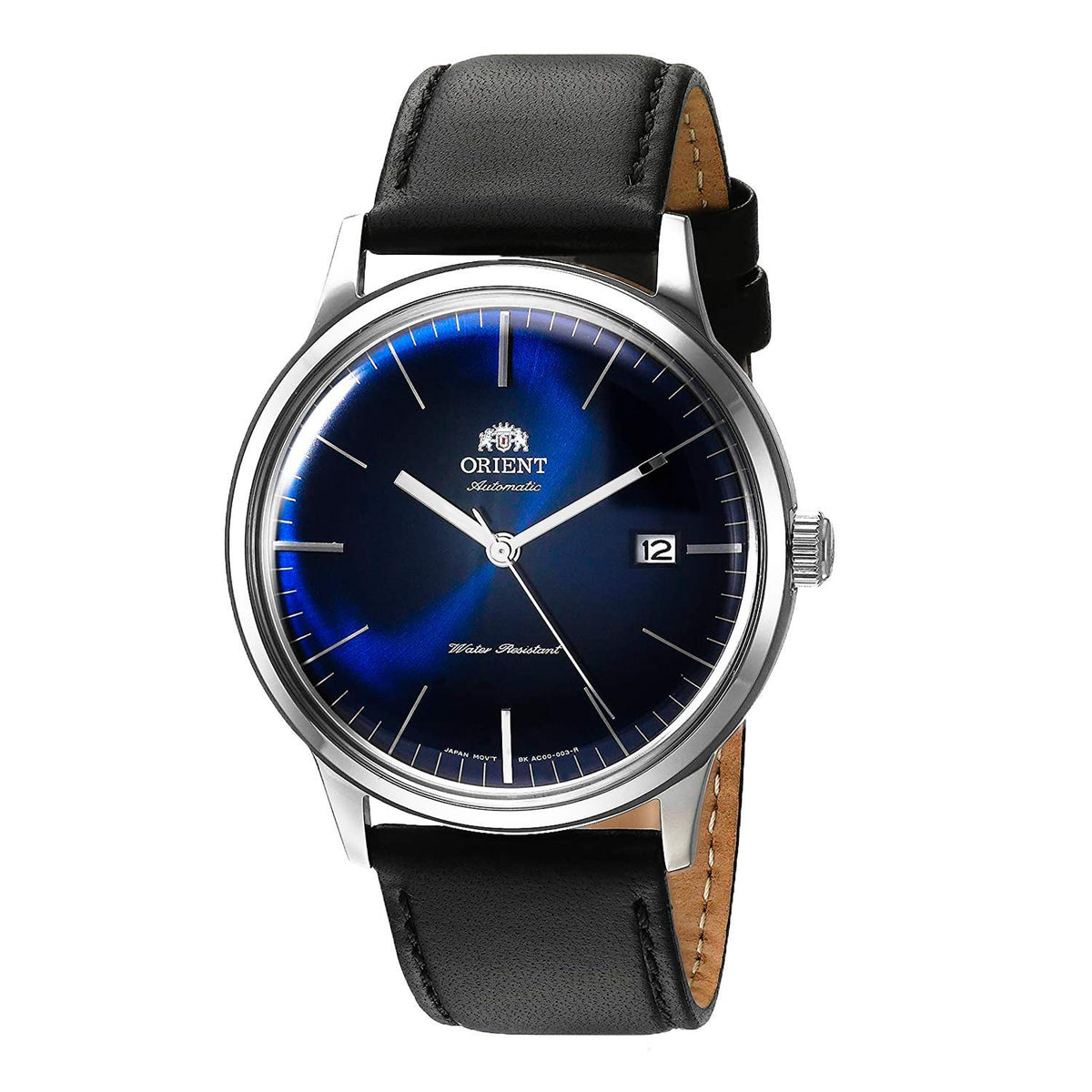 Orient '2nd Gen Bambino Version III' Japanese Automatic Stainless Steel and Leather Dress Watch