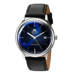 Orient '2nd Gen Bambino Version III' Japanese Automatic Stainless Steel and Leather Dress Watch