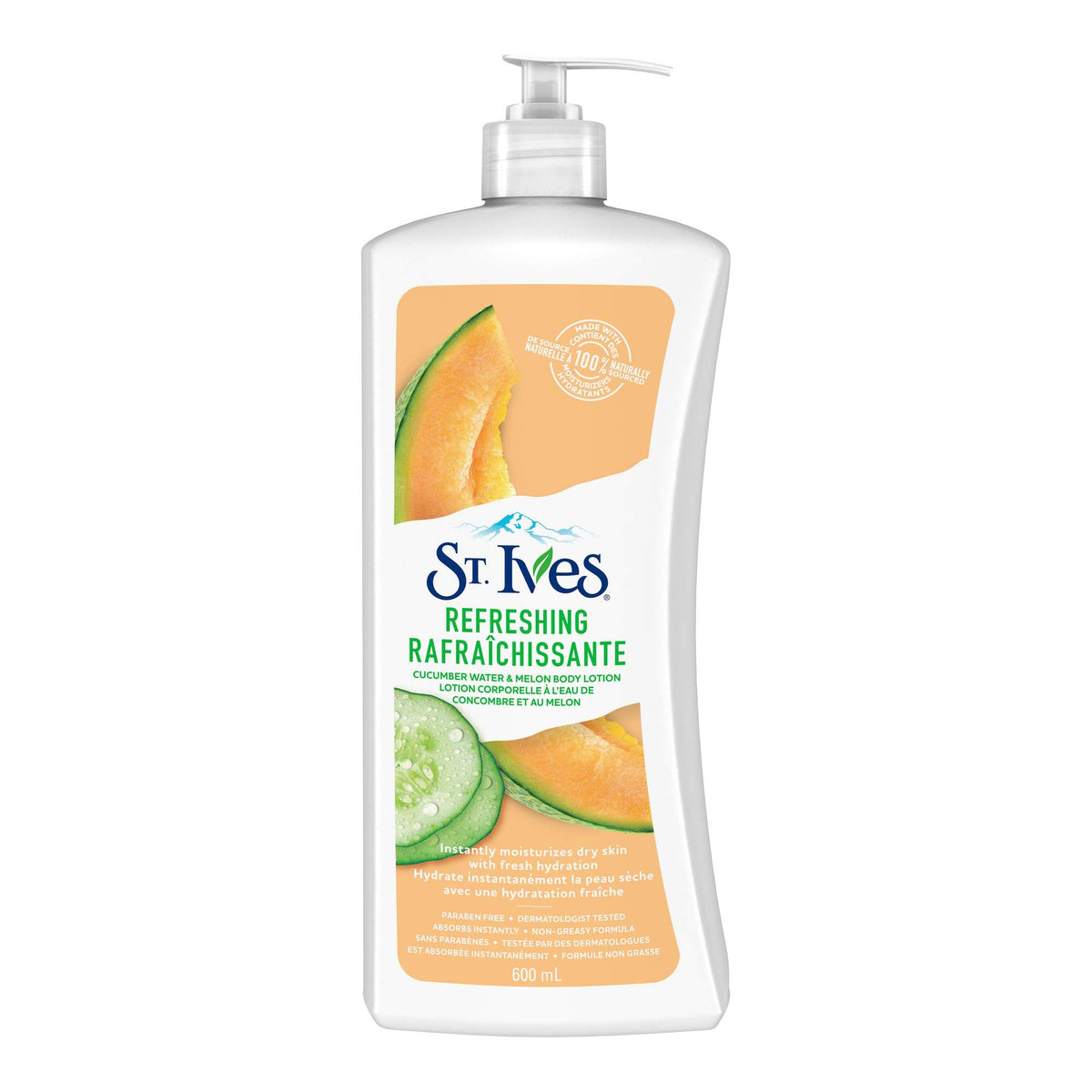 St. Ives Cucumber Melon Moisturizing Body Lotion, 600ml