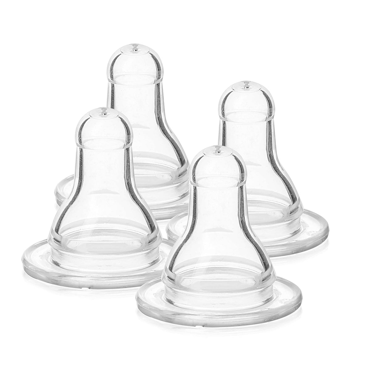 Evenflo CustomFlow Classic Silicone Nipples, Medium Flow (3-6 months) 4 ea