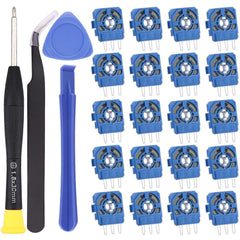 IKPEK 20pcs 2K3 Ohm Potentiometer Replacement for Dualsense PS5 Controller, Trim Pot Resistor Thumbstick Module Sensor for ALPS Analog Joystick