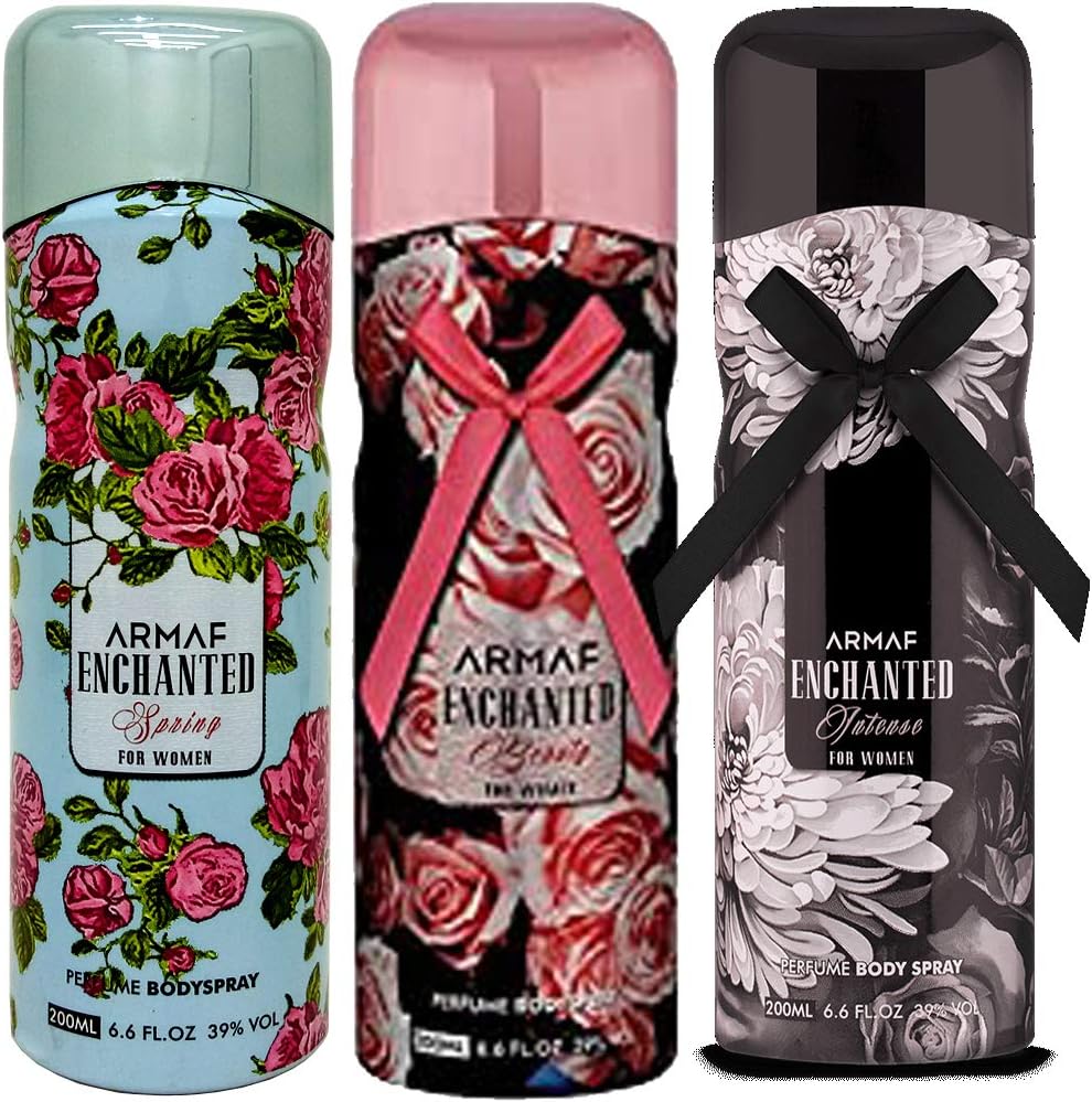 Armaf Women's Enchanted spring & Intense & Vintage 200ml Pack of-3