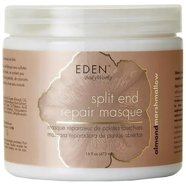 EDEN BodyWorks Almond Marshmallow Split End Repair Masque Detangle, Strengthen, & Soften Hair 16 oz