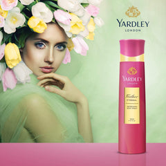 YARDLEY LONDON Yardley Feather Eternal Body Spray For - Perfumes For Women, Rose Leaves, Red Berries, Magnolia And Jasmine Fragrance, 150 ml