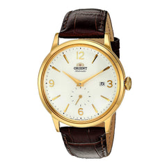 Orient Men's "Bambino Small Seconds" Japanese-Automatic Watch with Leather Strap, 21 mm