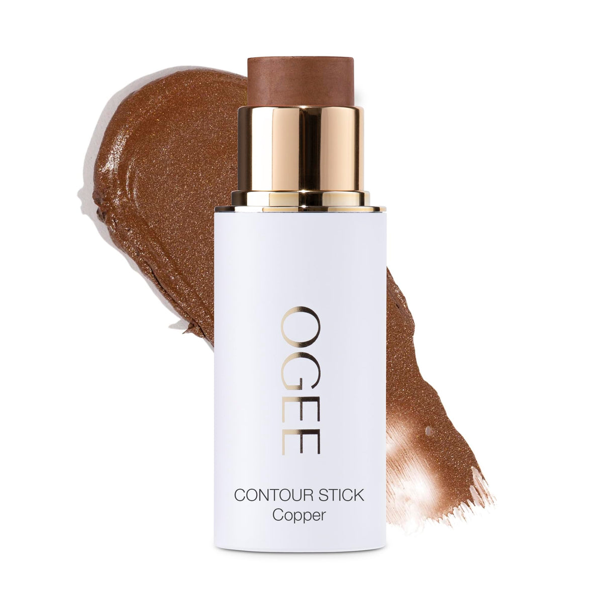 (COPPER - RADIANT COCOA) - Ogee Sculpted Face Stick (COPPER - RADIANT COCOA) Certified Organic Multi-Use Bronzer & Contour Makeup