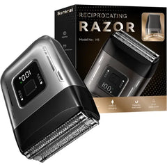 Scrorui Foil Shaver for Men, Cordless Electric Razor with High-Speed Dual Blades, Rechargeable USB-C, IPX6 Waterproof & Travel-Friendly