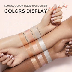 NALACAL Natural Face Highlighter Contour Stick, Bronzer Face Glitter Stick, Long Lasting Liquid Highlight Face Illuminator Make up for Face Body Eyes Collarbones Glow, 03 RoseGold