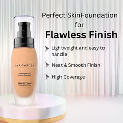 EVAGARDEN Perfect Skin Foundation - Soft Texture Ensures Excellent Coverage and Natural Finish - Visibly Reduces Signs of Aging - Smooth and Moisturizes Your Epidermis - 240 Butterum - 1.01 oz