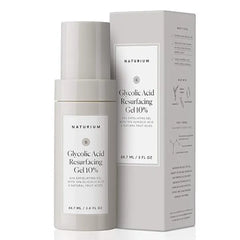 Naturium Glycolic Acid Resurfacing Gel 10%, AHA Exfoliating Gel with Natural Fruit Acids, 3.0 oz 88.7 ml