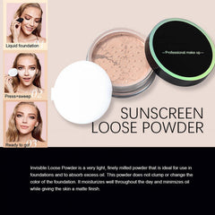 Loose Face Powder, Setting Powder For Soft-Focus Finish, Silky, Weightless, Blurring, Smooths, Minimizes Pores and Fine Lines, Semi-Matte Finish