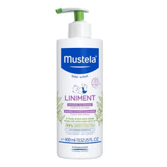 Mustela Liniment - No-Rinse Baby Cleanser for Diaper Change - with Extra Virgin Olive Oil - Fragrance-Free - 400ML