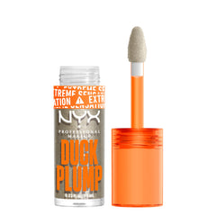 NYX PROFESSIONAL MAKEUP Duck Plump High Pigment Lip Gloss, Lip Plumper Gloss with Spicy Ginger - Quazy Silver
