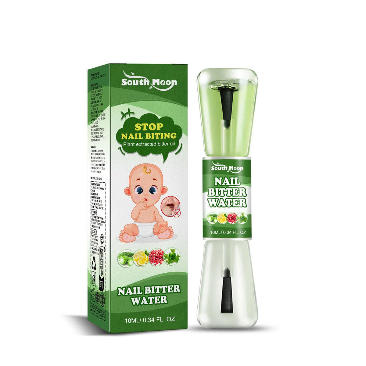 Nail Biting Treatment for Kids, Stop Bitter Tasting Thumbs, Safe & Natural No-Bite, Matte & Paraben Free Nail Polish Pen for Toddlers