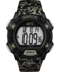 Timex Men Digital Watch with a Plastic Strap UFC Core Shock - Green