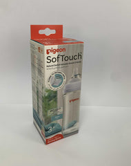 Pigeon Softouch Wide Neck Glass Nursing Bottle, Medium Nipple Size, BPA Free, 3 + Months, 240ml
