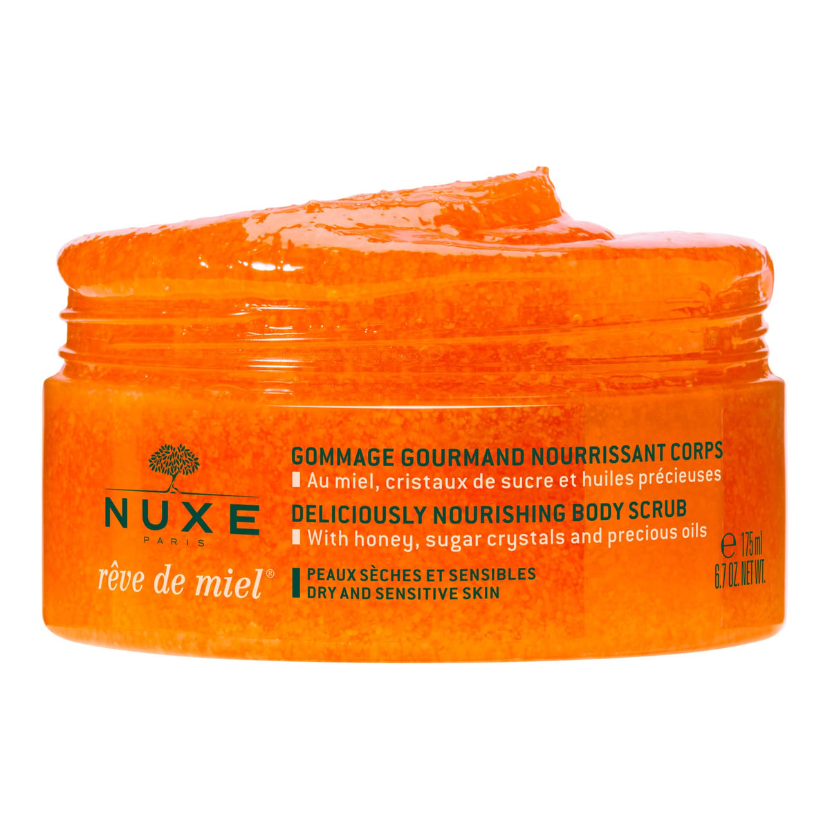 Nuxe Reve De Miel Deliciously Nourishing Body Scrub - For Dry & Sensitive Skin- 175ml, 6.7oz