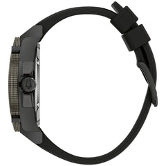 Bulova Men's Icon 3-Hand Calendar Watch with Black Polyurethane Strap, Precisionist, Luminous Markers, 300M WR - Black